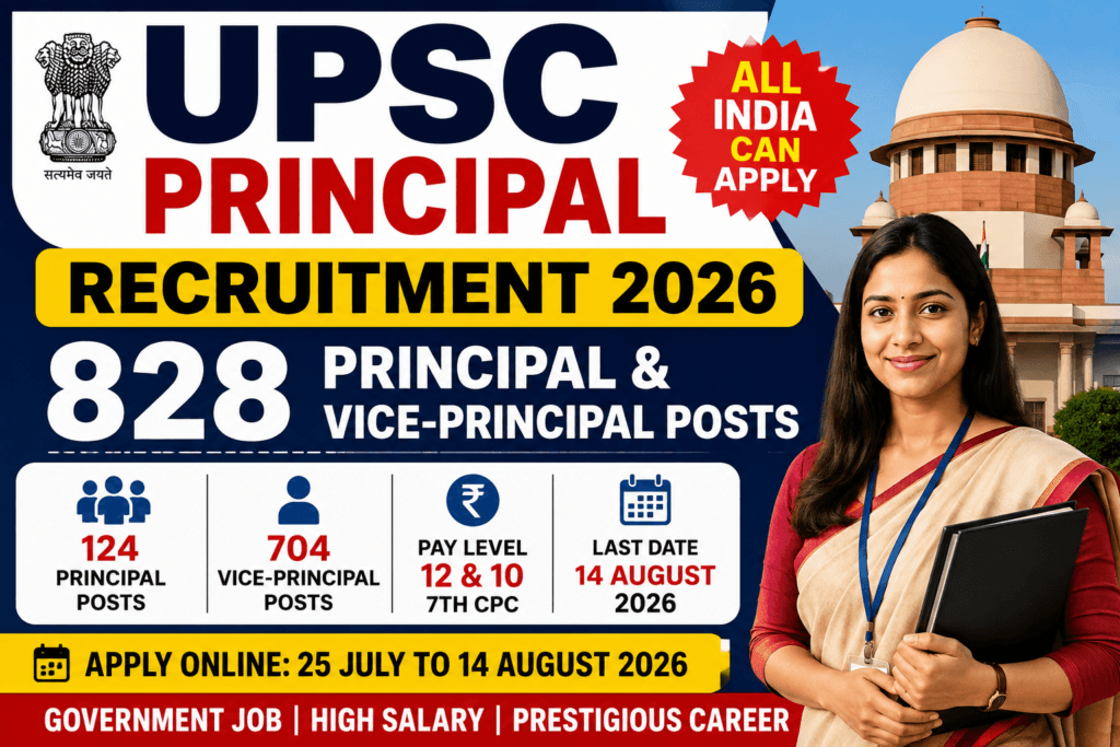 UPSC Principal Recruitment 2026
